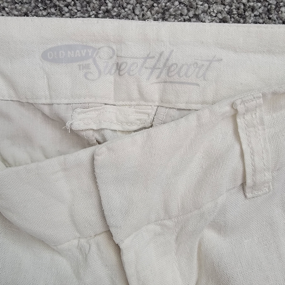 Old Navy Off White Linen Blend Pants - Picture 4 of 4